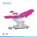 AG-C305 electric pink color gynecological examination table with many functions